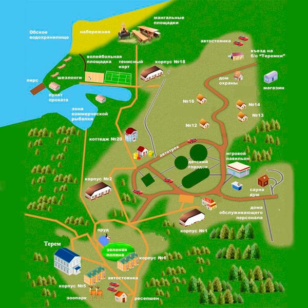 Базы отдыха на карте. Теремки база отдыха Новосибирск. База отдыха Теремок. Базы отдыха Новосибирска на карте. База отдыха Теремки Новосибирск красный.